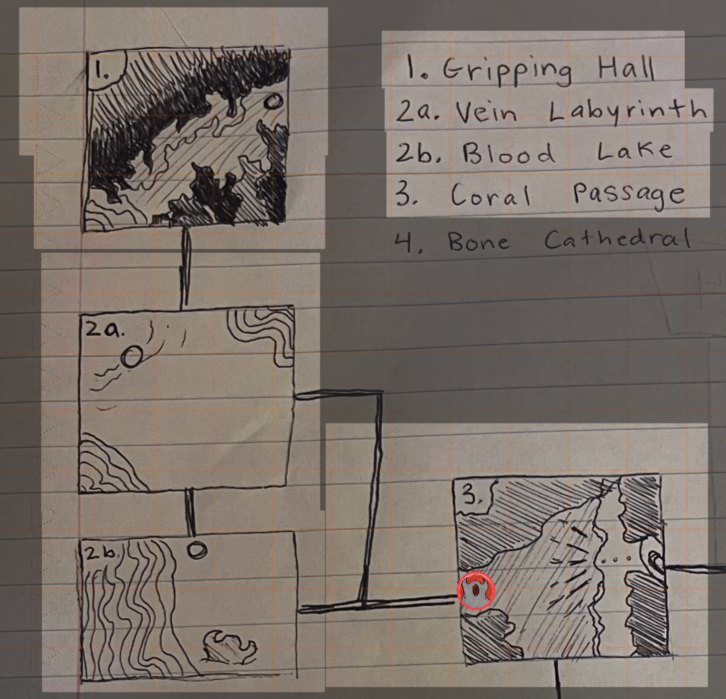 A hand drawn battle map for D&D. 